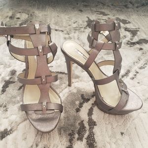 BGBGeneration Silver platform heels